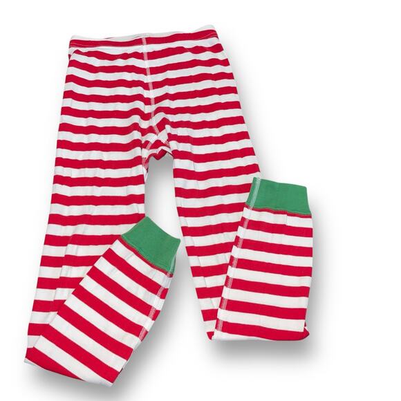 Hanna Andersson Kids 10 140cm Pajama Bottoms Joggers Stripe Loungewear Red Sleep - Picture 4 of 12